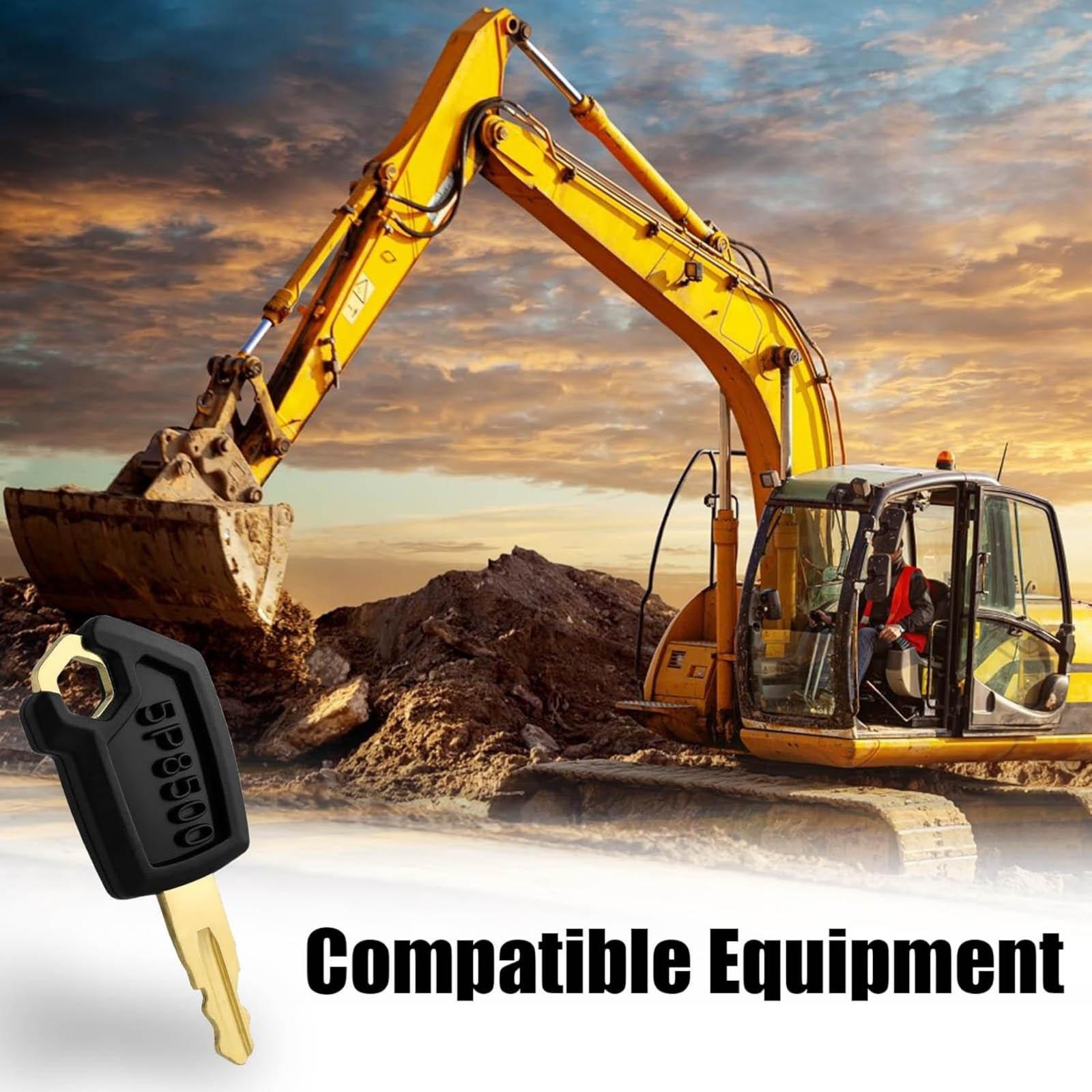 Heavy Equipment Caterpillar - 10 Peças Chave de Ignição 5P8500