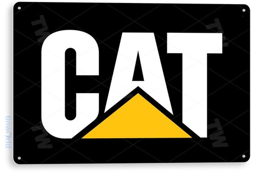 Placa de Metal (TIN SIGN) Gato - Heavy Equipment Sign avaliação e preço